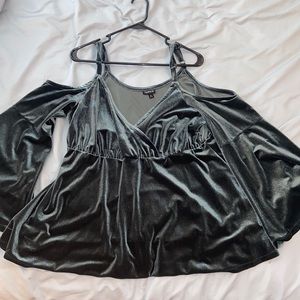 Torrid 2. Green velvet top.